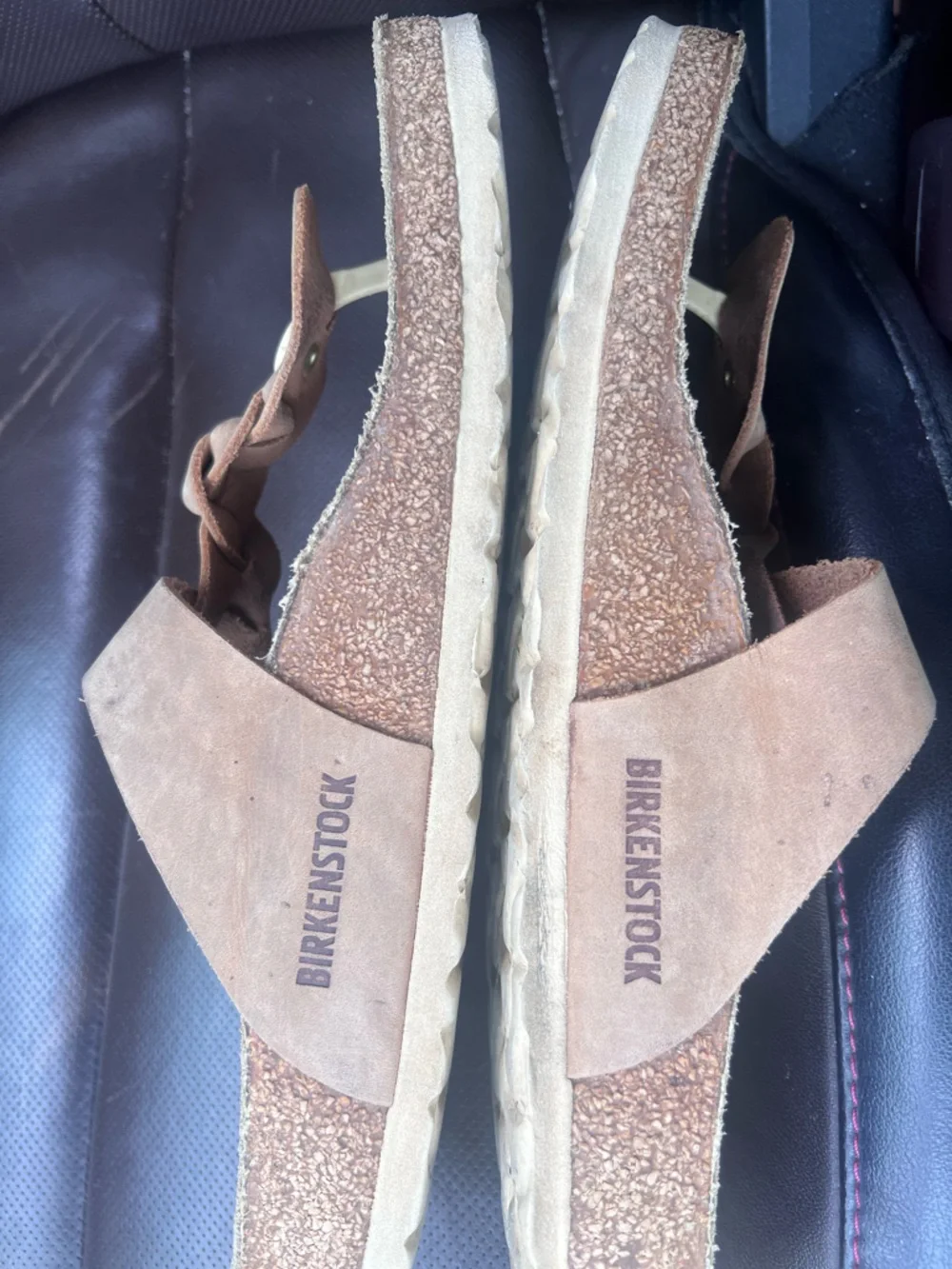MAKE AN OFFER BIRKENSTOCK Gizeh Braided Leather Toe-Post Sandals